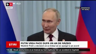 PUTIN VREA PACE DUPĂ UN AN DE RĂZBOI_Știri B1_10 dec 2022