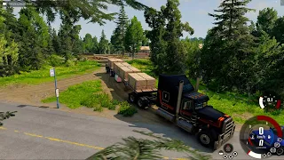 Realistic journey with a 17-ton wood load Gameplay  | BeamNG.drive TRUCKS