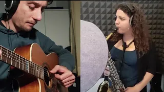 Whitesnake - Is this love - Acoustic Sax and Guitar Cover, Donata Greco, Fabrizio Moscatello