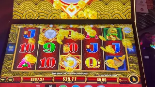 $5 MAX BET ON 5 DRAGONS PEARL ANOTHER GREAT SESSION OF BONUSES
