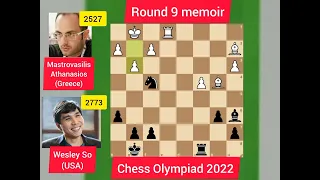 Wesley So beat the Greek using exact moves!!! Chess Olympiad 2022