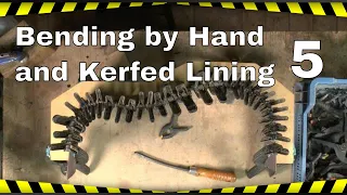 Making an Acoustic Guitar - Bending the Sides by hand and gluing the Kerfed Lining...