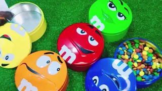 Satisfying Video | Unpacking and Mixing Rainbow Candy in three M&M'S Boxes ASMR Unpacking M&M