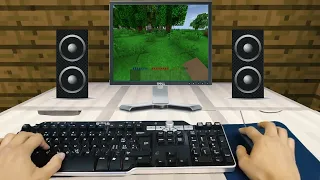 Realistic Minecraft Windows 95 computer Survivalcraft Demo and BSOD