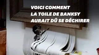 L'œuvre de Banksy ne s'est pas détruite comme prévu