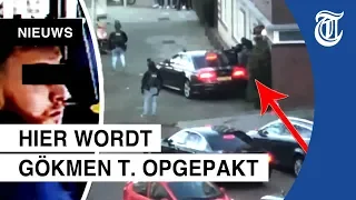 Aanhouding hoofdverdachte schietpartij Utrecht gefilmd