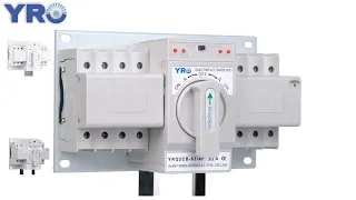 Dual Power Automatic Transfer Switch YRQ2CB with Generator start siginal 63Amp Class A