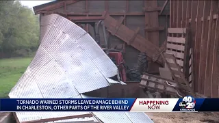 Tornado warned storms leave damage behind in Charleston, other parts of the River Valley
