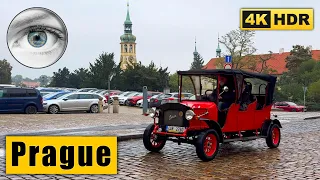Misty and rainy Prague Walking Tour at Hradčany 🇨🇿 Czech Republic 4K HDR ASMR
