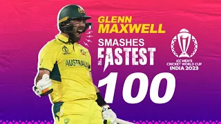 Glenn Maxwell hit Fastest hundred in ODI World Cup | 40 Balls 100 | AUS vs NED Highlights