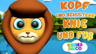 Kopf und Schultern, Knie und Fuß - Kinderlieder zum Mitsingen | KinderDisco