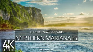 【4K】🇲🇵🇺🇸 Drone RAW Footage 🔥 These are the NORTHERN MARIANA ISLANDS 2024 🔥Saipan🔥UltraHD Stock Video