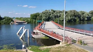 наплавной мост Бобренево в г. Коломна