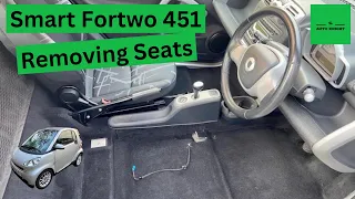 2008 Smart Fortwo 451 - Removing Seats & Interior Deep Clean