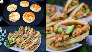 Mini Chicken Pita Pockets, Shawarma Platter, Shawarma Pockets / Bites, NO OVEN Pita Bread, Iftar