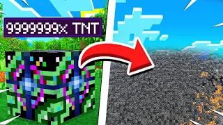 TNT 9999999x Stronger | اقوى انواع التي ان تي في ماين كرافت😨!!(فجرت العالم كله)😱🔥!!؟