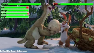 Ice Age: The Great Egg Scapade Final Battle with healthbars