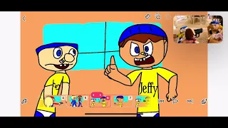 Jeffy sneaks out but I animation the part were they didn't know which one is jeffy