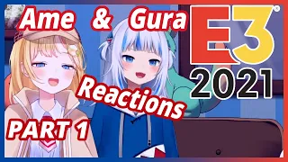 Gura and Ame  reacting to E3 2021 - PART 1 - Bethesda and Microsoft