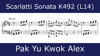 Domenico Scarlatti - Sonata in D major K492 (Pak Yu Kwok Alex)