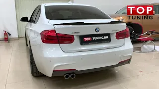 BMW f30 установка спойлера M Sport