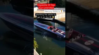 Speedboat Maneuverability Skill Level 💯 Cigarette 39 Top Gun Unlimited #shorts