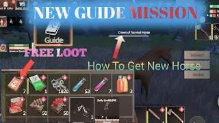 Last Day Rules Of Survival/ New Guide mission/How To Get New Horse/FREE LOOT/Last Island Of Survival