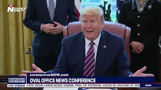 TAKING ON THE MEDIA: President Trump FULL Oval Office News Conference