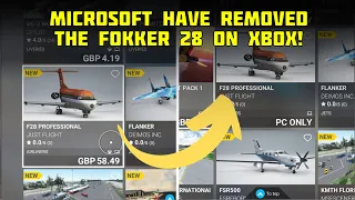 The Fokker 28 Has Been Removed from Xbox! | Flight Simulator Marketplace Update 02/11/23