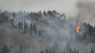 Kamloops British Columbia Watching Creek wild fire.