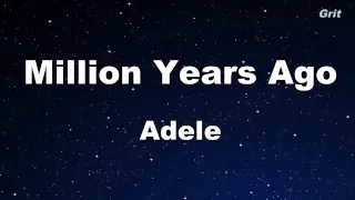 Million Years Ago - Adele Karaoke 【With Guide Melody】Instrumental