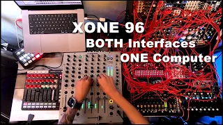 Using the Allen & Heath XONE 96 - BOTH interfaces on the SAME computer in a Hybrid Setup!!!