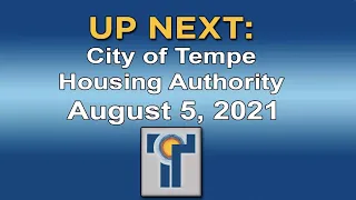 Housing Authority & Regular Meeting August 5 2021