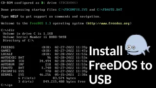 How To Install FreeDOS on a USB Stick