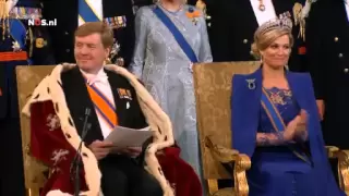 Koning Willem-Alexander legt de eed af