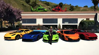 GTA 5 ✪ Stealing Luxury Cars With Joker ✪ (Real Life Cars)#83