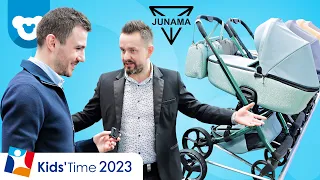 Nowości Junama 2023 - Wózki Junama Glitter V2, Termo Line Tex V2, Hand Craft. Targi KIDS TIME 2023
