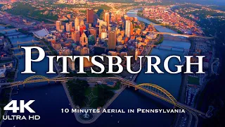 PITTSBURGH 🇺🇸 Drone Aerial 4K 2023 Pennsylvania | USA United States of America