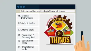 Introducing, the UPLB University Library's Library of Things!