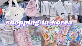 shopping in korea vlog 🇰🇷 accessories & stationery haul 🐰 daiso cute finds 다이소 신상