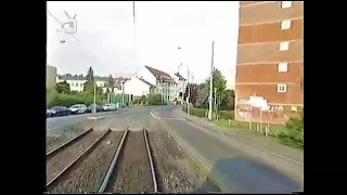 Führerstandsfahrt Straßenbahn Frankfurt a.M. Linie 16, Ri. Ginnheim (BRD 1996)