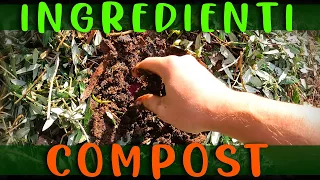 COME FARE COMPOST CON FONDI DI CAFFÈ, CIPPATO, FOGLIE E UMIDO DA CUCINA - INGREDIENTI X COMPOSTIERA