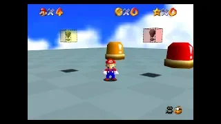 Super Mario 64 - Unused Yellow-[!]Switch And Unused Yellow-[!]Block