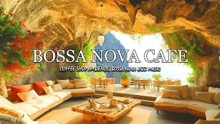 💗Immerse Yourself in the Romantic Setting of the cliffside Cafe, Relaxing Bossa Nova Music and Work