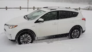 Rav4 Hybrid SNOW Test Drive Review POV Dec 2016