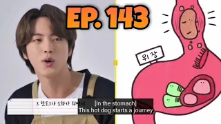 JIN'S 'HOTDOG' STORY AT RUN BTS! 2021 EP. 143 [ENGSUB] | BTS ALIVE