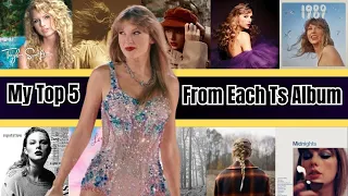 My Top 5 Favorite Taylor Swift Songs From Each Album