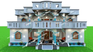 6 बेडरूम के साथ 2 भाइयो के लिए घर का नक्शा ,गाँव में दो भाइयो का डिजाईन ,House Plan For Two Brothers