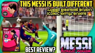 OMG!!!103 ICONIC MESSI HONEST REVIEW🔥THIS CARD IS BUILT DIFFERENT🥵PES21
