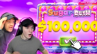 $100,000 BONUS BUY ON THE BEST SLOT!! (SUGAR RUSH)